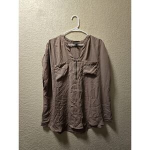 Torrid Sleeveless Blouse With Zip Detail Brown Size 1 1X 14/16